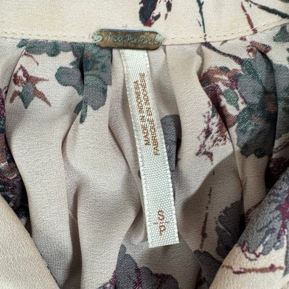 FREE PEOPLE Women's Pebble Crepe So Fine Boho Oversized Tunic Top, SMALL - Picture 5 of 10